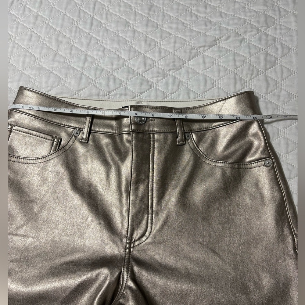 Express Metallic Gold High Rise Skinny Pants NWOT - Picture 9 of 12